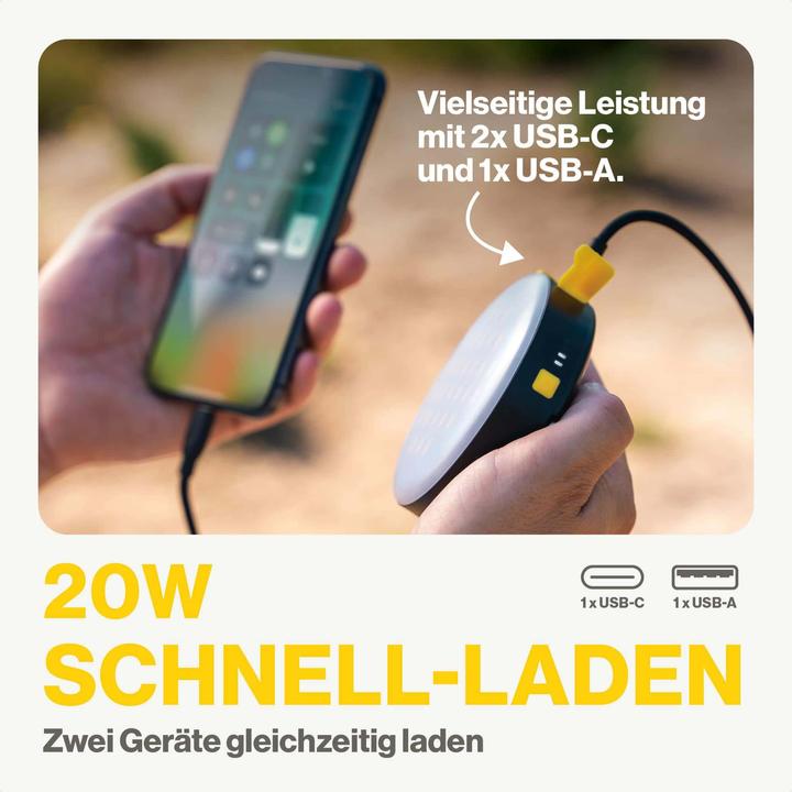 Actual product image Aqiila Lightbird BL10 - Campinglight with powerbank