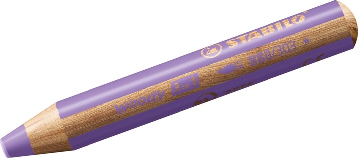 Actual product image STABILO woody 3 in 1 coloured pencil (Pastel lilac, 1 x)