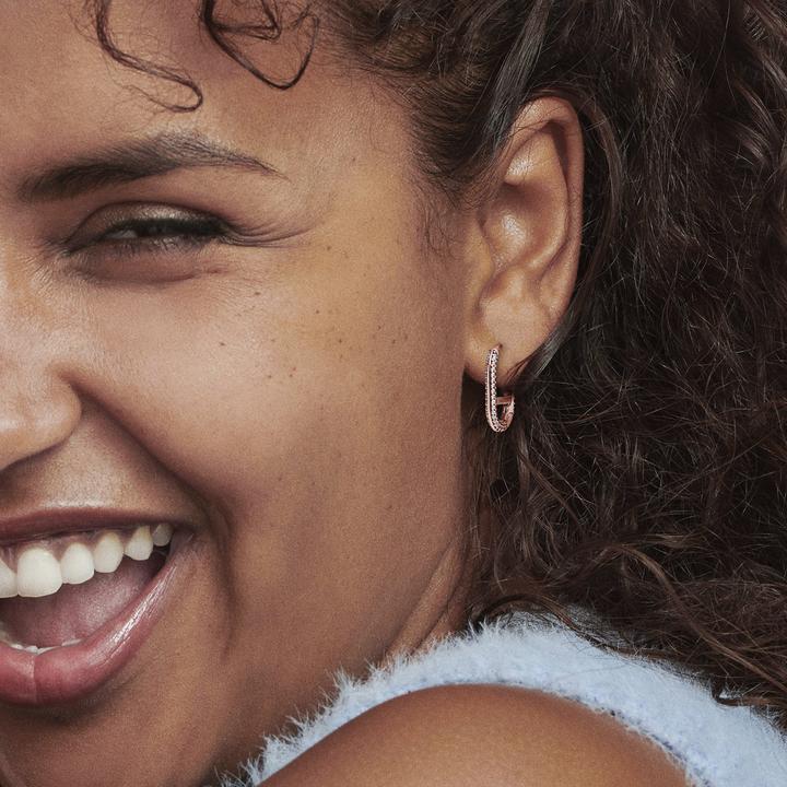 Produktbild Pandora ME Pavé einzelner Link Ohrring (Metall, rosevergoldet)