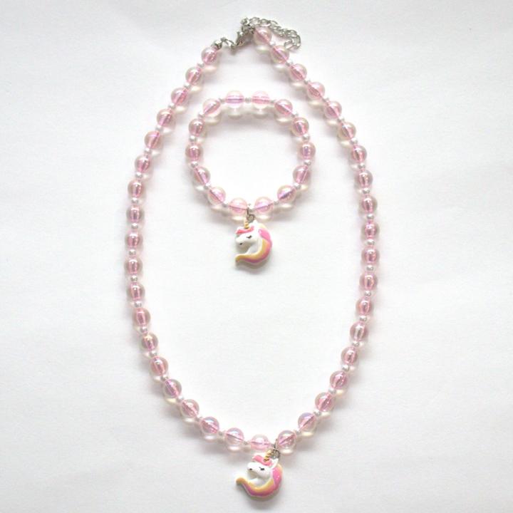 Yuko.B Collana e bracciale (ABS, Acrilico)