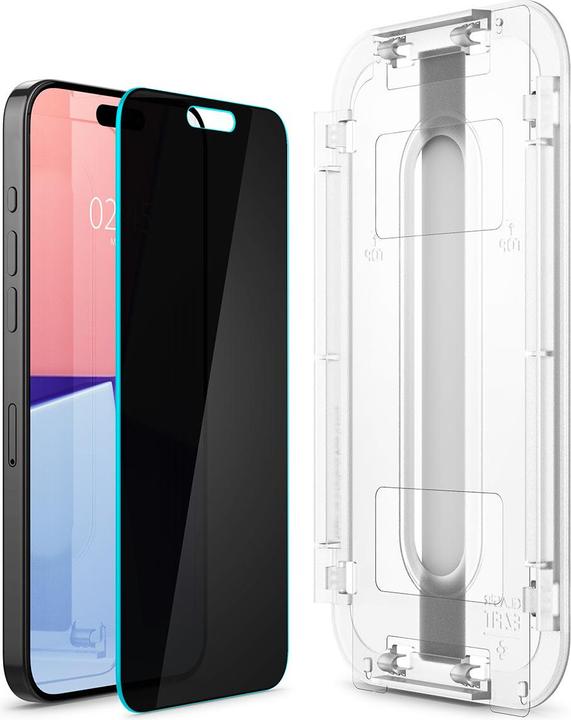 Produktbild Spigen EZ Fit GLAS.tR Privacy (1 Stück, Apple iPhone 15 Pro Max)