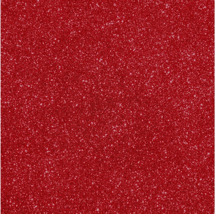 Actual product image Cricut Iron-on Foil Joy 13.9 cm x 48.2 cm Glitter Red