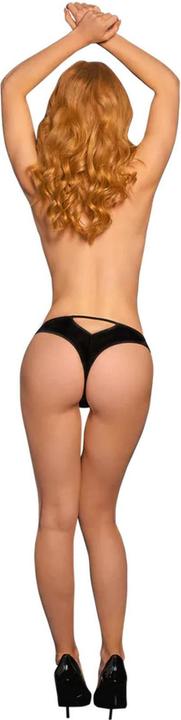 Actual product image Le Désir Milou - Elastic Mash Brief with Open Crotch and Golden Details - OS (One size)