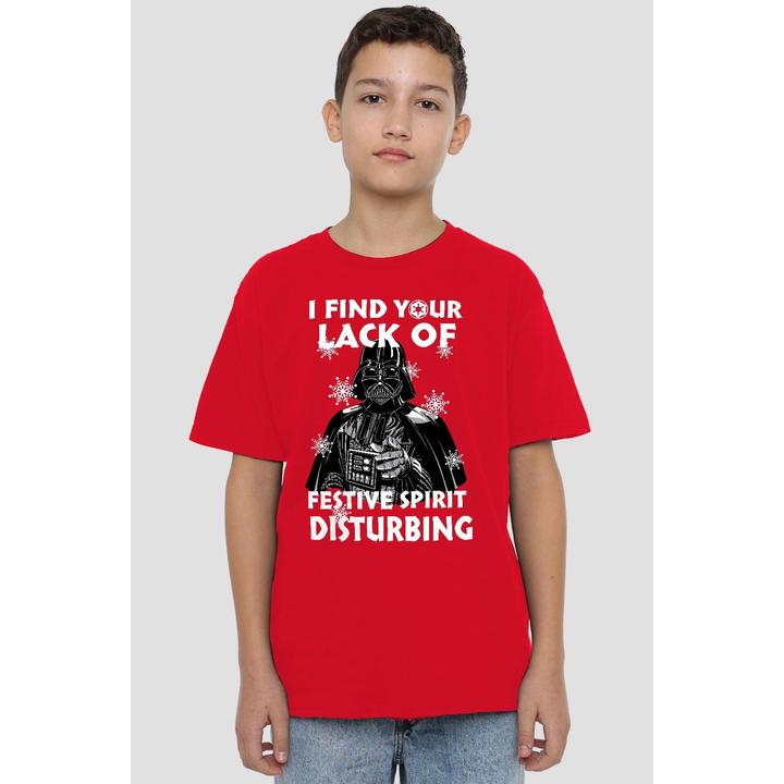Produktbild Star Wars Lack Of Spirit TShirt weihnachtliches Design (140)
