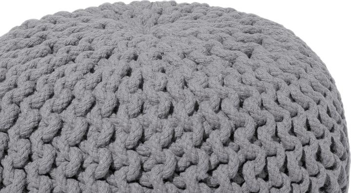 Produktbild Beliani Blianis Hocker 40 × 25 cm dunkelgrau CONRAD