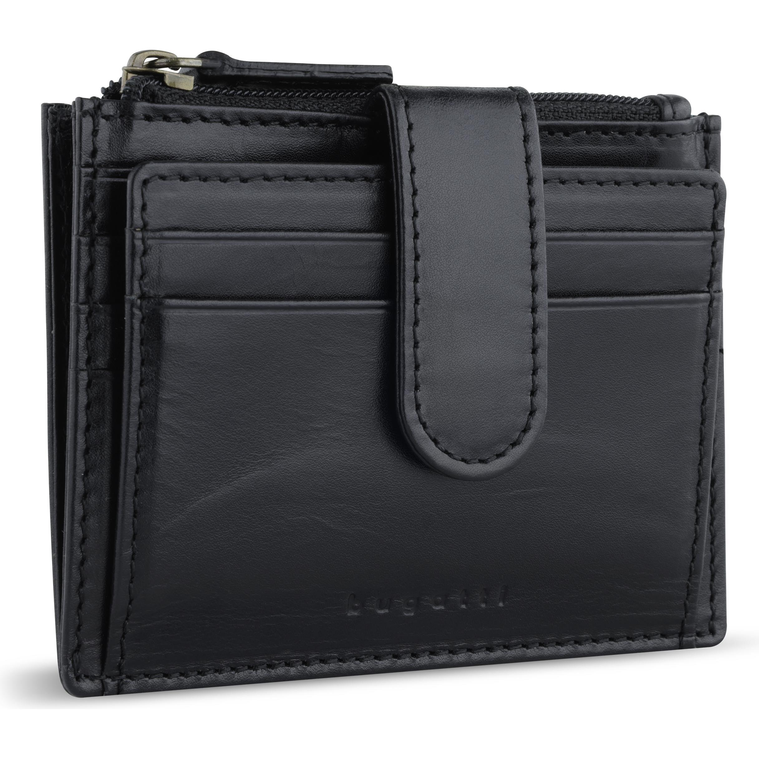 Bugatti, Damen, Portemonnaie, Geldbörse REMO, Schwarz