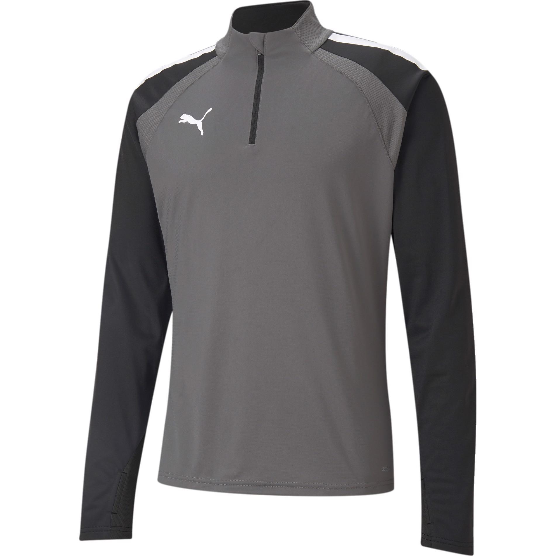 Puma, Herren, Sportshirt, teamLIGA 1/4 Zip Top-657236 (M), Grau, M