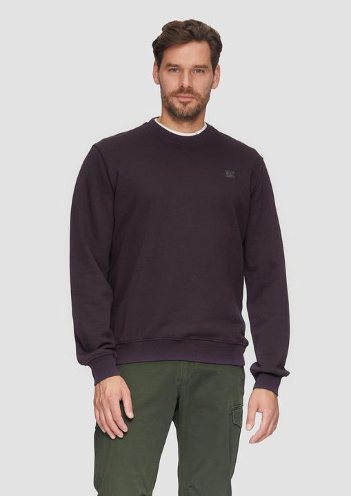 Produktbild s.Oliver Sweatshirt Sweatshirt aus Baumwollmix mit Logo-Detail (S)