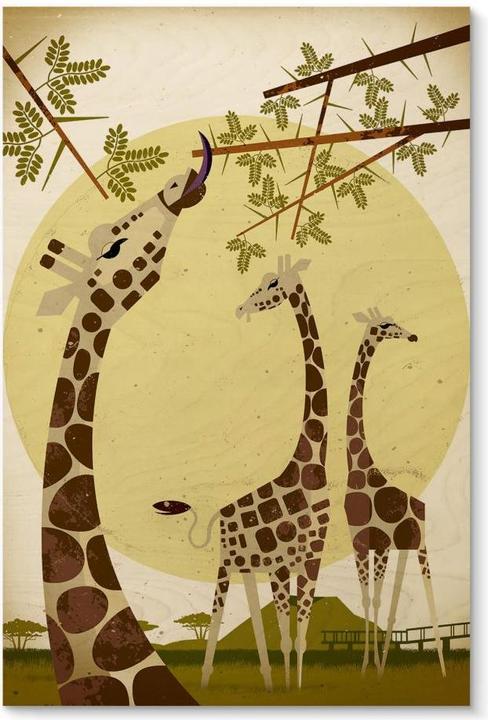 Produktbild Trenddeko Braun - Giraffes (30 x 45 cm)