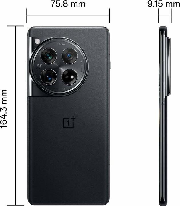 Image du produit OnePlus 12 (512 Go, Silky Black, 6.82", SIM + eSIM, 5G)