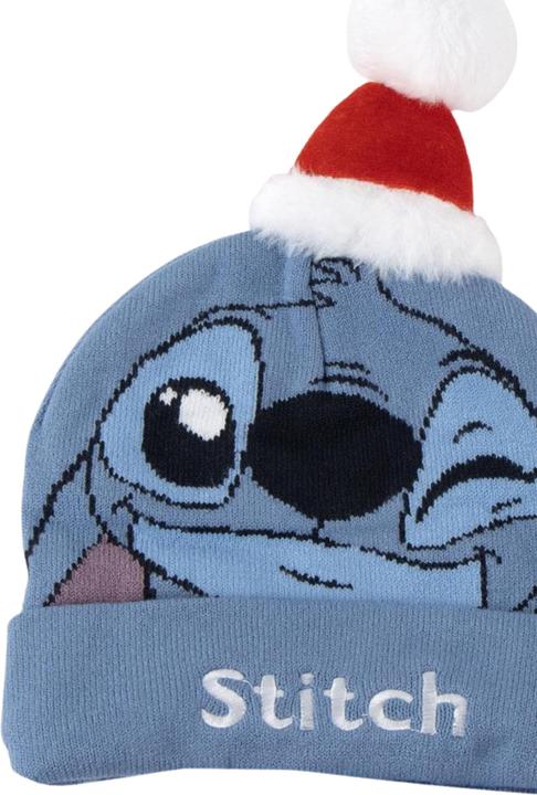 Stitch Kindermütze Blau
