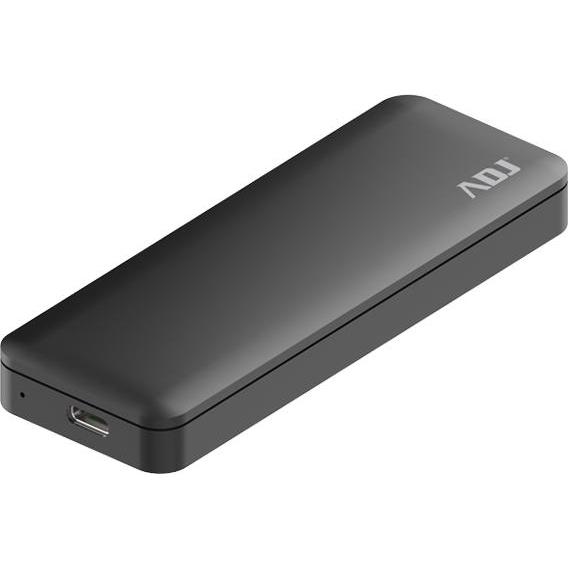 ADJ Box Esterno Per SSD Nvme USB 3.0 Bk Ahs07 Box Case Alluminio, Case per hard disk
