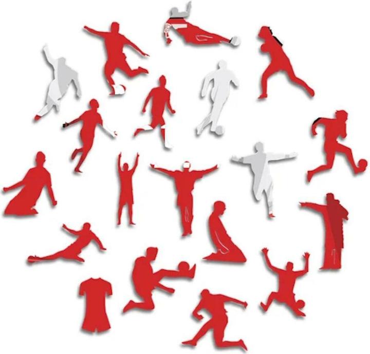 Actual product image Iconic Arsenal FC - Jersey - Wooden Puzzle Size S (150 pieces) (150 pieces)