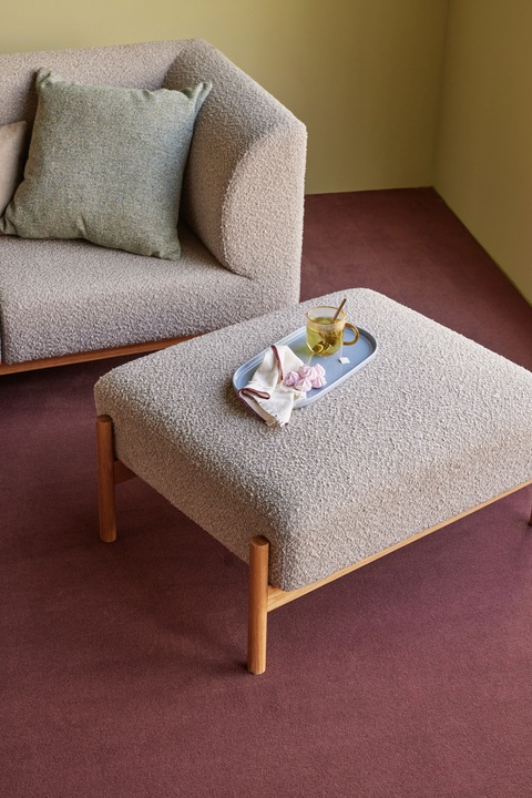 Produktbild Hübsch Moment Sofa 2 Sitzer Small Grau (2-Sitzer)