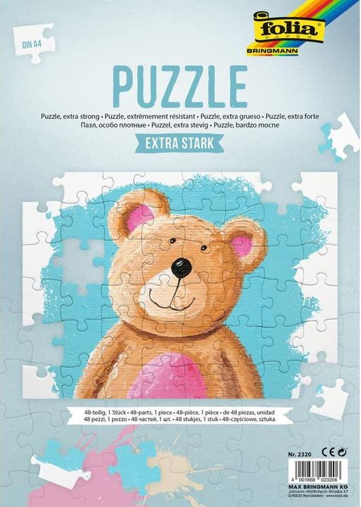Produktbild Folia Papp Puzzle A4 (48 Teile)