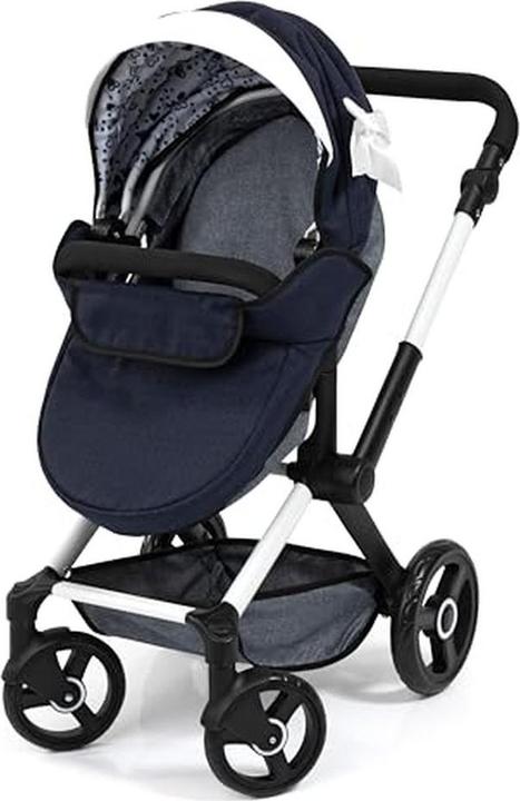Image du produit Bayer Poussette pour poupée Xeo avec sac, poignée réglable, convertible en jogger, roues pivotantes,