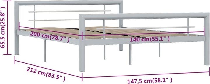 Produktbild vidaXL Lodewik (140 x 200 cm)