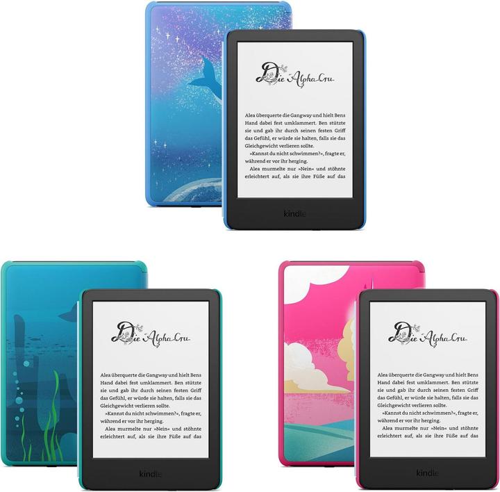 Actual product image Amazon Kindle Kids (6", 16 GB, Space whale design)