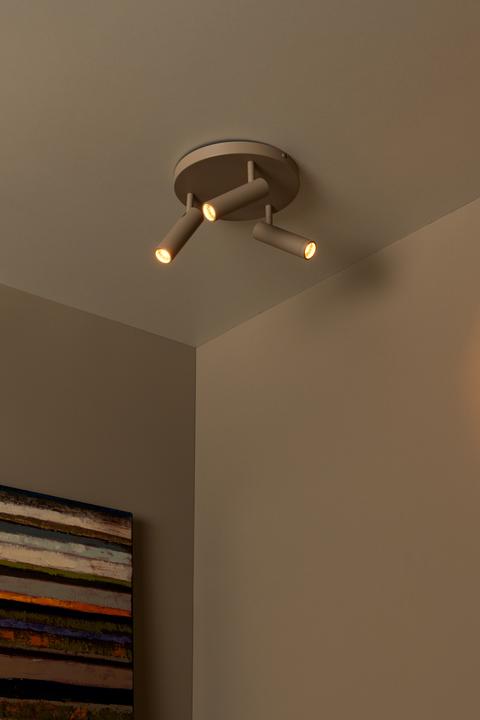 Produktbild Lucide GRADO GU10 (MR11) Deckenstrahler 3-fach Modern Taupe 22974/13/41 (GU10)