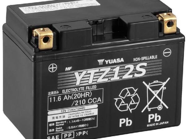 Actual product image Yuasa Motorcycle battery YTZ12S (12 V, 11 Ah, 210 A)