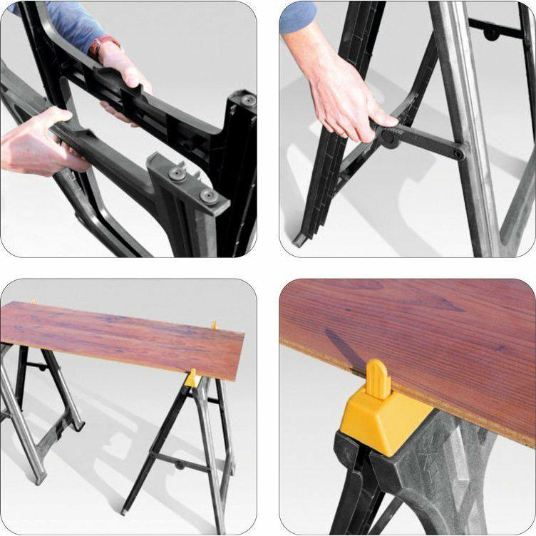 Vorel, Werkbank + Arbeitsbock, PODSTAWA ROBOCZA Z TWORZYWA / 2szt. (63 cm, 84 cm)