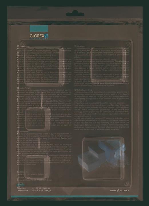 Actual product image Glorex Casting mold square 4pcs 35 - 65mm