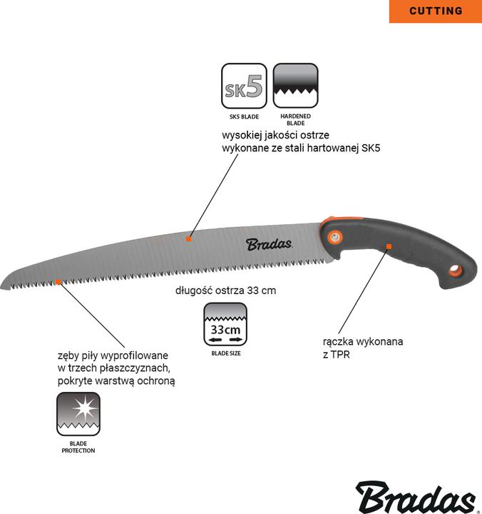 Actual product image Bradas V-Series-P Cutter garden saw