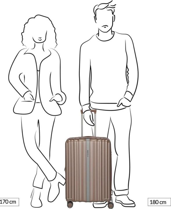 Image du produit Travelite Paros Trolley M erweiterbar, 63 l, Braun (63 l)