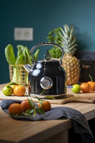 Actual product image Adler AD 1346b Kettle with a Thermomete, Electric, Power 2200 W, Capacity 1.7 L, Black (1.70 l)