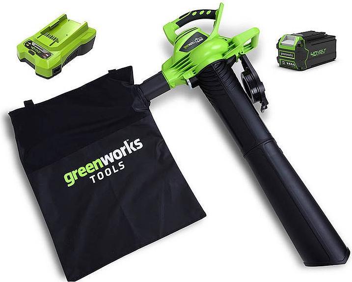 Actual product image Greenworks Aspirateur de pelouse (Rechargeable battery operated, Leaf blower)