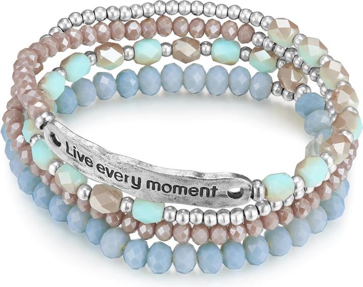 Immagine prodotto Lulu & Jane Donna Live Every Moment in ottone e cristallo - 29151 (19 cm, Ottone)