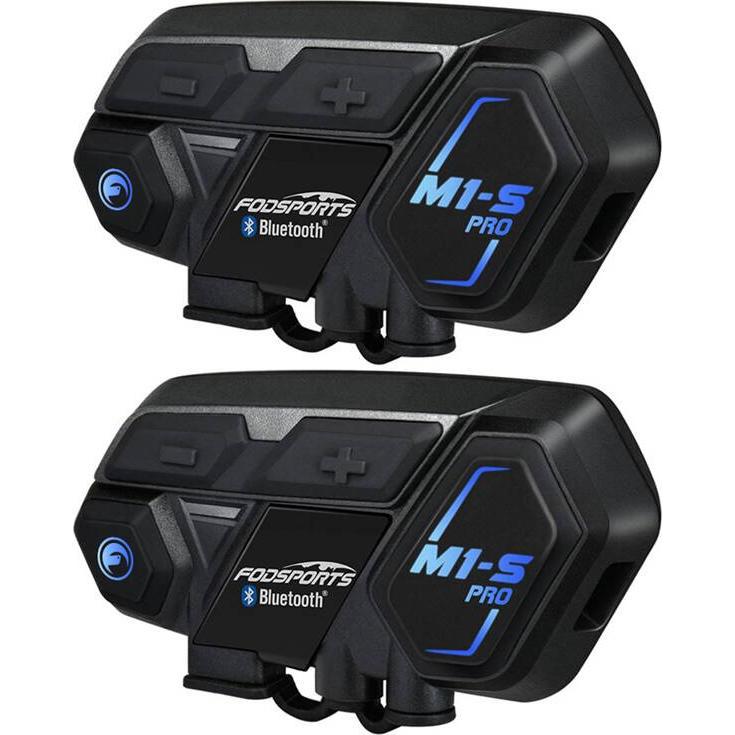 Konjac Sponge, Motorradfunk, Fodsports M1-S Pro motorcycle intercom two-pack (black) (2er Set)