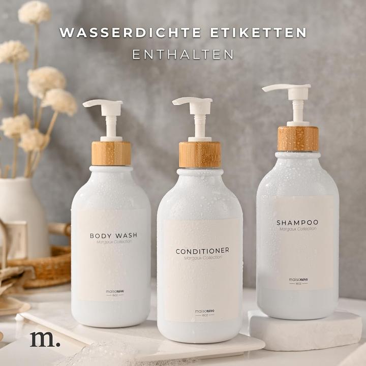 Produktbild Maisonovo 3er-Set Shampooflaschen zum Befüllen