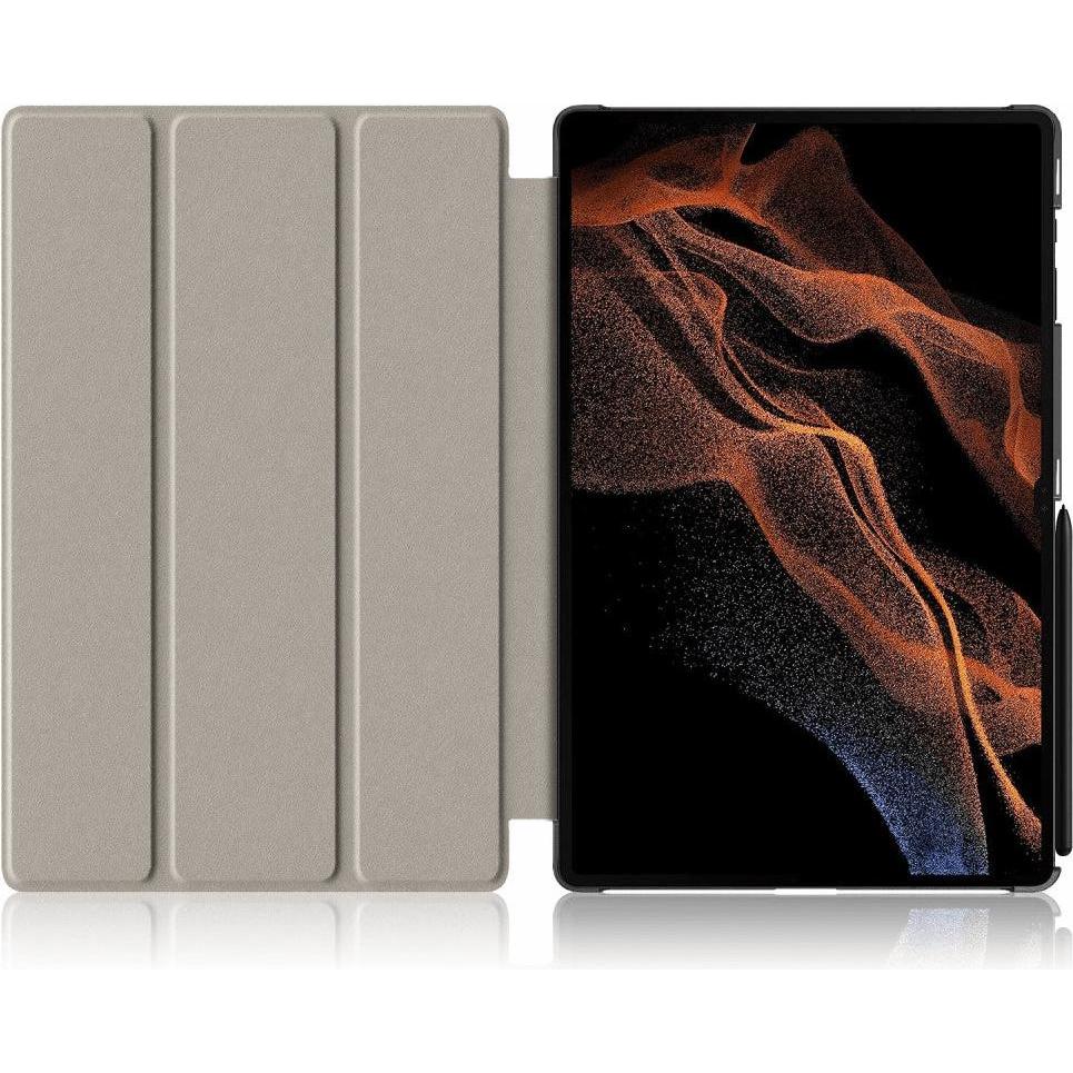 Thumbnail - Cover-Discount Galaxy Tab S9 Ultra - Tri-fold Smart Case blau (Galaxy Tab S9 Ultra), Tablet Hülle, Blau