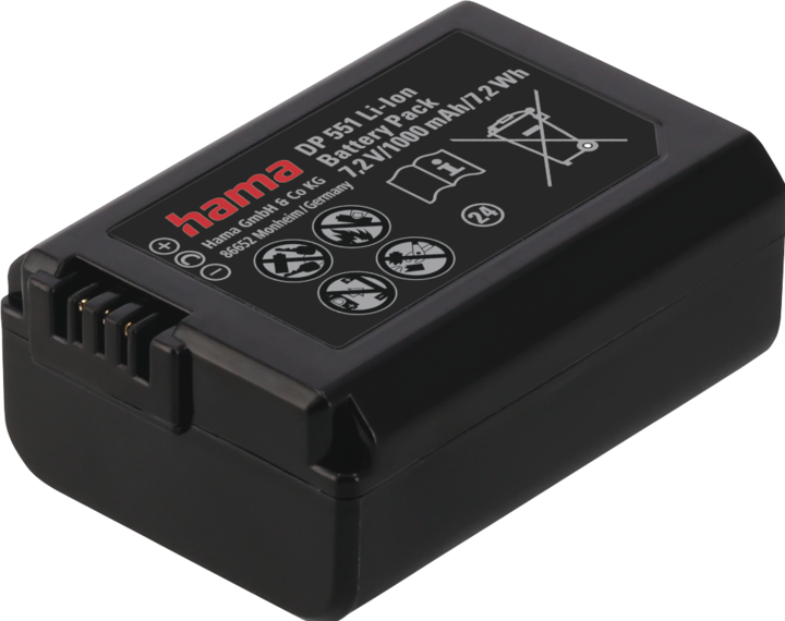 Produktbild Hama Li-Ion-Akku DP 551 für Sony NP-FW50 (Akku)