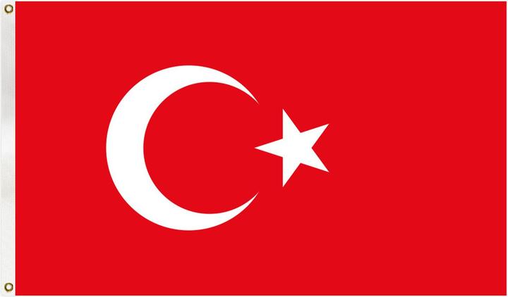 Produktbild Lobwerk Türkei Turkey Flagge mit Ösen Fahne 150x90 Metalösen Wetterfest Fahnenmast (90 x 150 cm)