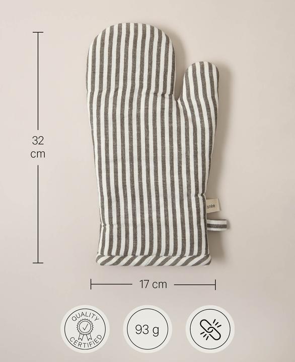 Produktbild Esmée Ofenhandschuh (50% Leinen / 50% Bio Baumwolle, Füllung: Polyester)
