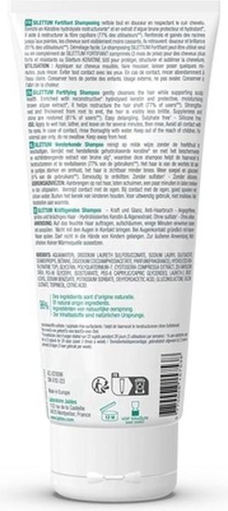 Actual product image Jaldes Silettum Strengthening Shampoo Tube 200ml - Strength and Shine (200 ml, Liquid shampoo)