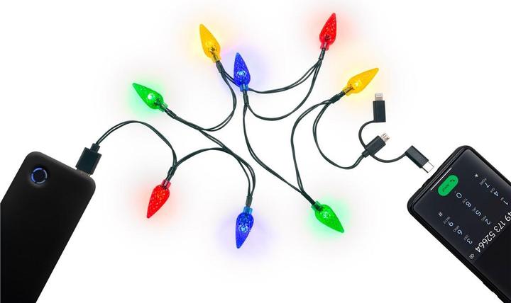 Actual product image Goobay Smartphone USB charging cable with LED lights (0.90 m, 5 W)