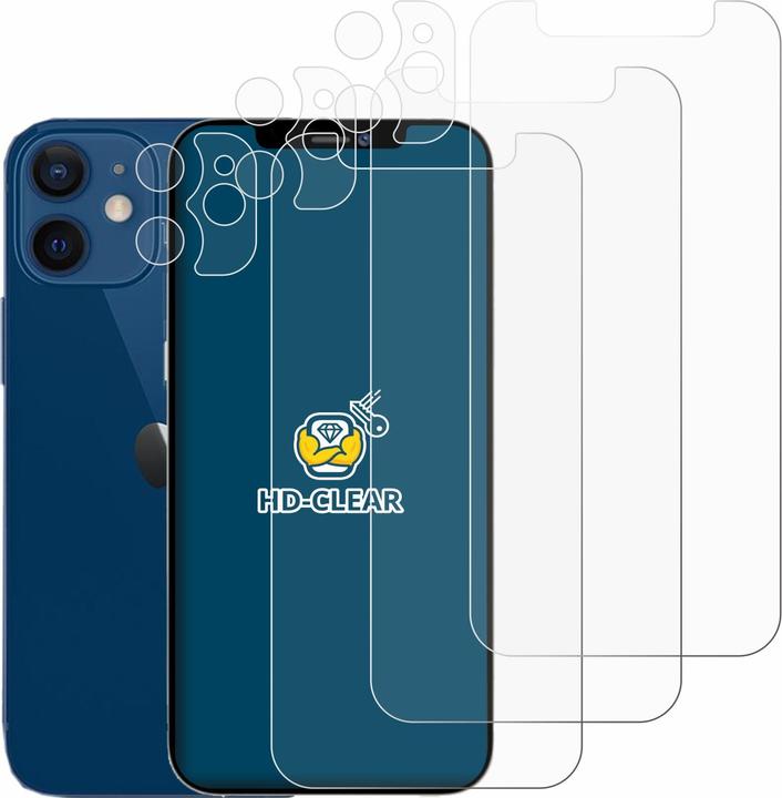 Produktbild BROTECT Schutzfolie Displayschutz Displayschutzfolie Folie Klar Transparent (6 Stück, Apple iPhone 12 mini)
