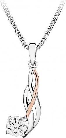Produktbild Silver Cat Elegant bicolor necklace with cubic zirconia SC453 (chain. pendant)
