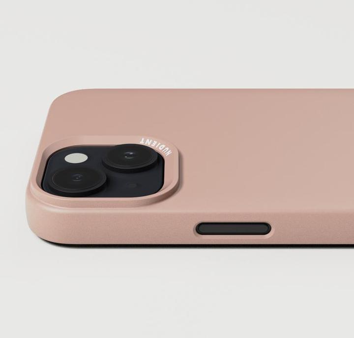 Productafbeelding Nudient Back Cover Thin Case Magsafe iPhone 15 Plus Stoffig Roze (Apple iPhone 15 Plus)