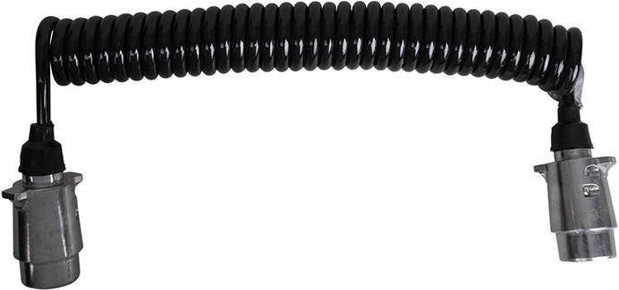 Produktbild ProPlus Spiralkabel mit 2x Stecker 7-polig Metall im Blister (4.50 m)