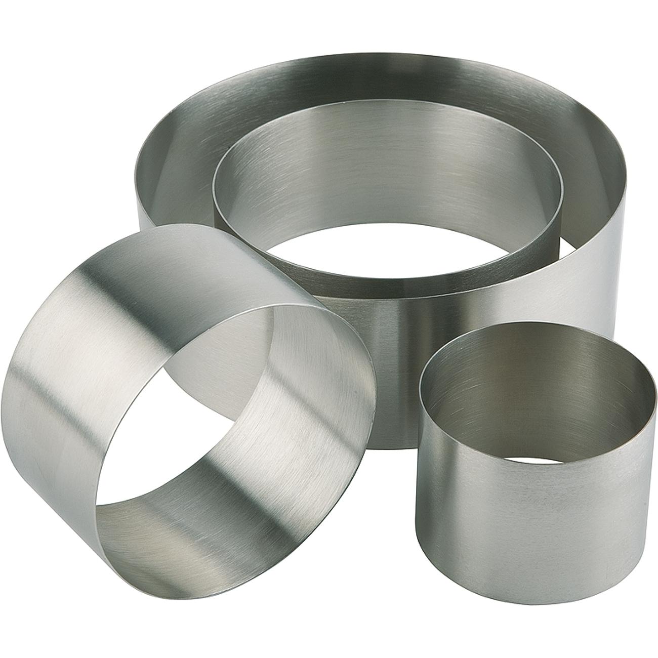 APS Schaumspeise-Ring, ca. Ø 120mm. H 45mm, Küchengadgets, Silber