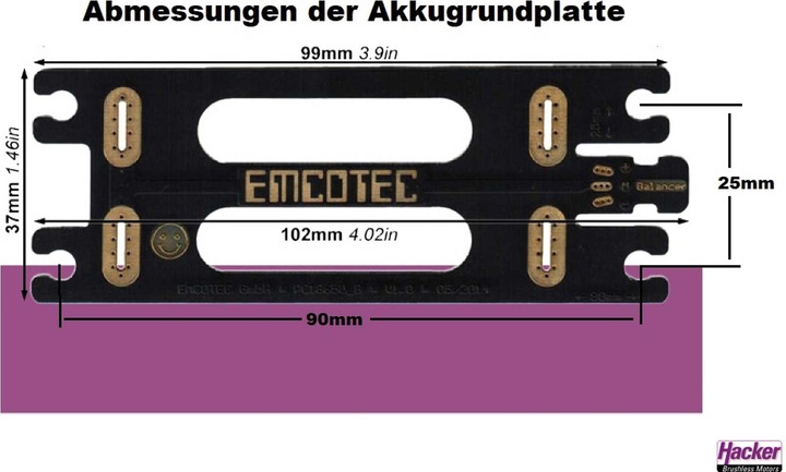 Immagine prodotto Hacker Scheda di saldatura della batteria Compact per batterie LiIio connettore JR