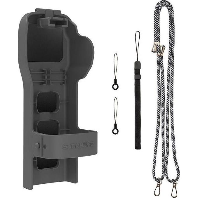 Sunnylife protective case with strap and lanyard for Osmo Pocket 3 (gray), Accessori action cam, Grigio