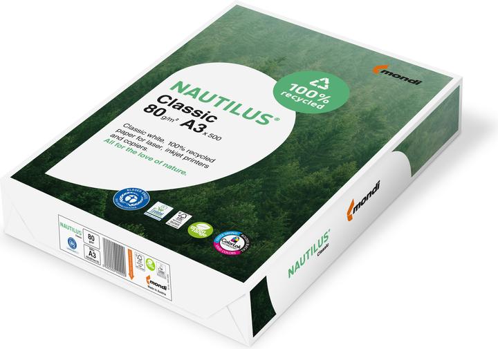 Nautilus Universal paper Classic Recycling, white (80 g/m², 500 x, A3)