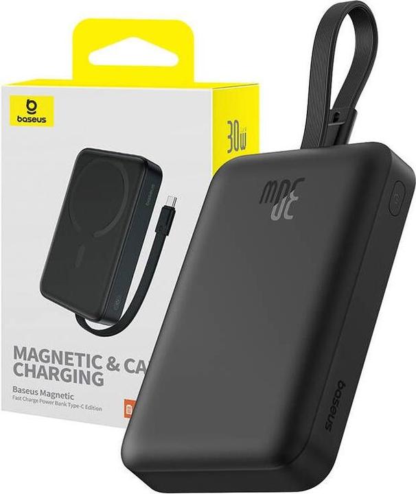 Immagine prodotto Baseus Powerbank Magnetic Mini 10000mAh 30W MagSafe (nero) (10000 mAh, 30 W, 37000 Wh)