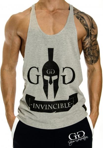 Actual product image Gym Generation Warriors Invicible Stringer GREY (S)