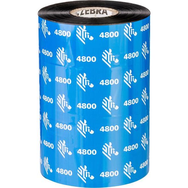 Thumbnail - Zebra, Beschriftungsband, ZipShip 4800, Thermotransferband, Harz, 80mm ZipShip 4800, Thermotransferband, 4800 Harz, für ...